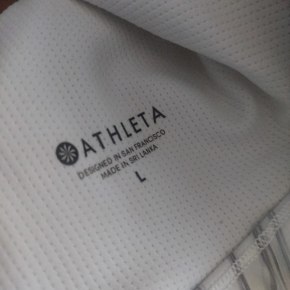 Athleta SPORTS BRA Women Sz LARGE Marble Design - Picture 5 of 5